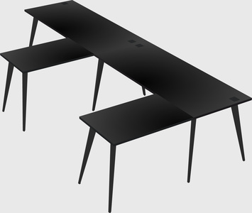 Modern l-shaped office desk