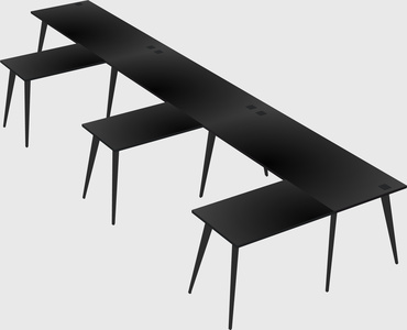 Modern l-shaped office desk
