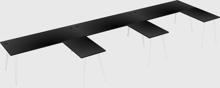 Modern l-shaped office desk
