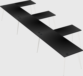 Modern l-shaped office desk