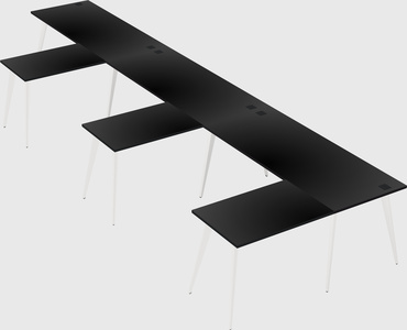 Modern l-shaped office desk