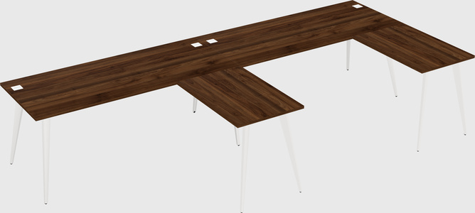 Modern l-shaped office desk