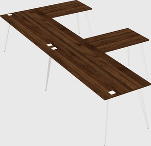 Modern l-shaped office desk