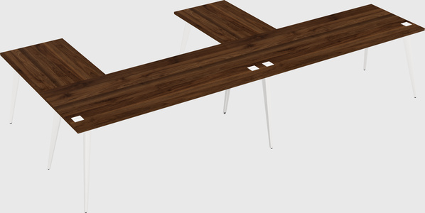 Modern l-shaped office desk