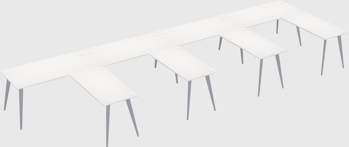 Modern l-shaped office desk