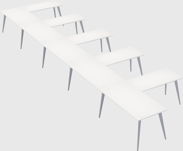 Modern l-shaped office desk