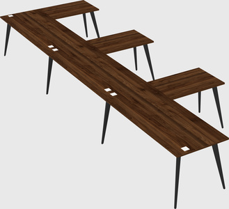 Modern l-shaped office desk