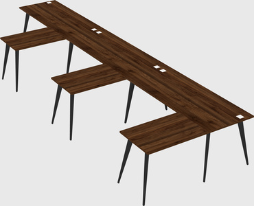 Modern l-shaped office desk