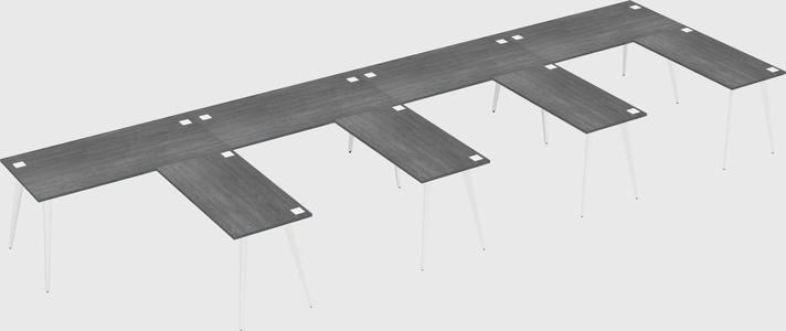 Modern l-shaped office desk