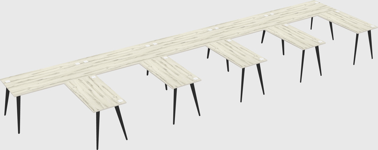 Modern l-shaped office desk