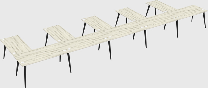 Modern l-shaped office desk