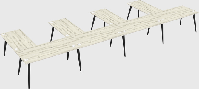 Modern l-shaped office desk