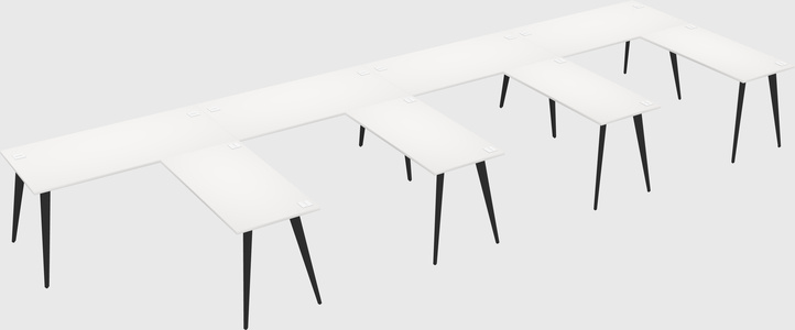 Modern l-shaped office desk