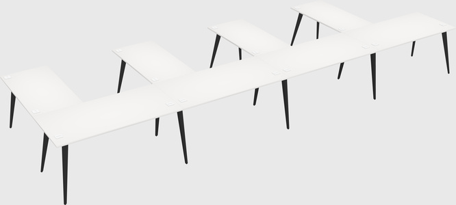 Modern l-shaped office desk