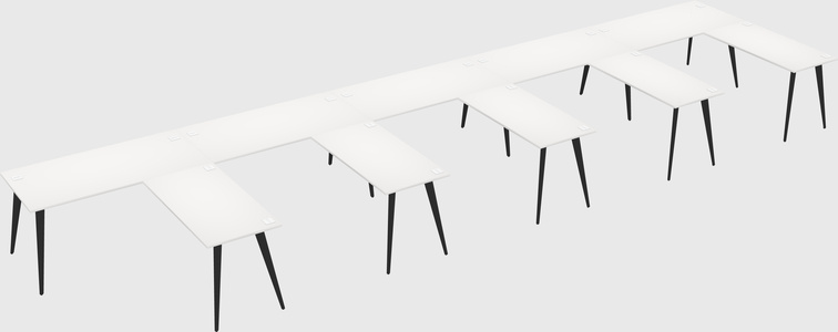 Modern l-shaped office desk