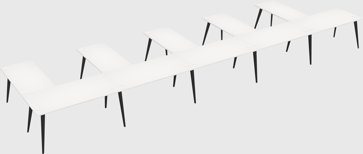 Modern l-shaped office desk