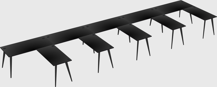 Modern l-shaped office desk