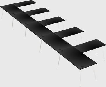 Modern l-shaped office desk