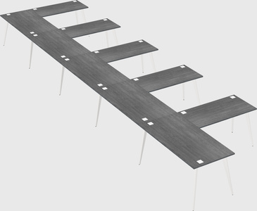 Modern l-shaped office desk