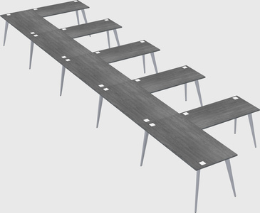Modern l-shaped office desk