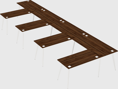 Modern l-shaped office desk
