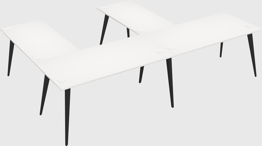 Modern l-shaped office desk