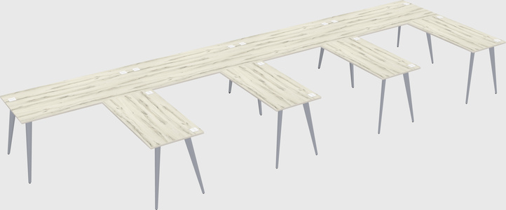 Modern l-shaped office desk