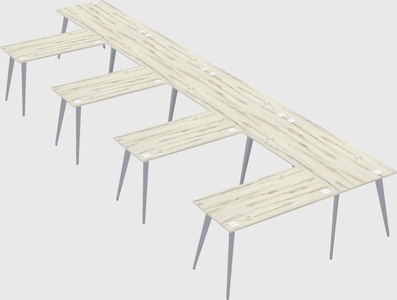 Modern l-shaped office desk