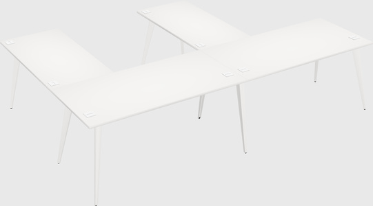 Modern l-shaped office desk