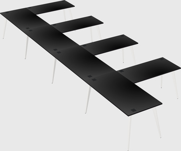Modern l-shaped office desk