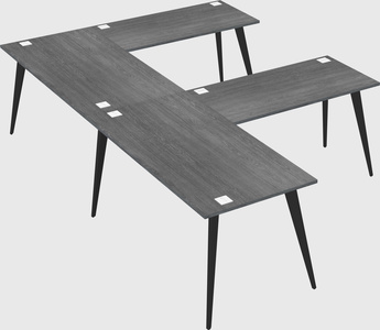 Modern l-shaped office desk