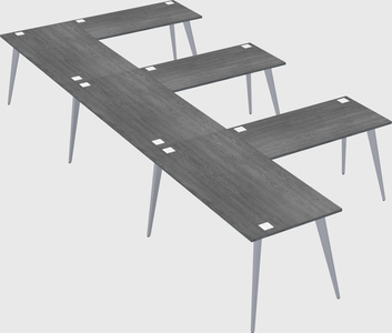 Modern l-shaped office desk