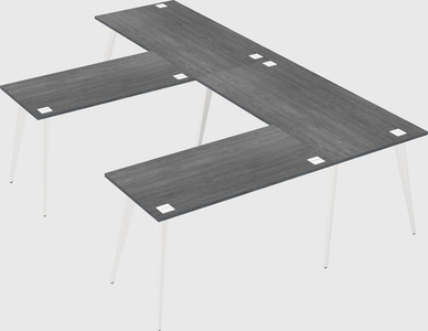 Modern l-shaped office desk