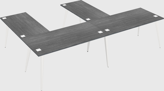Modern l-shaped office desk