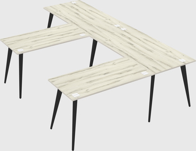 Modern l-shaped office desk