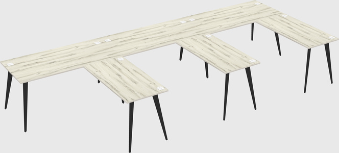 Modern l-shaped office desk