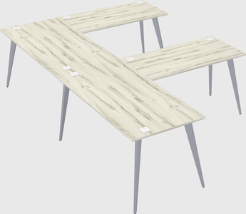 Modern l-shaped office desk