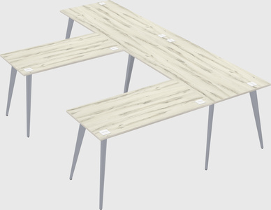 Modern l-shaped office desk