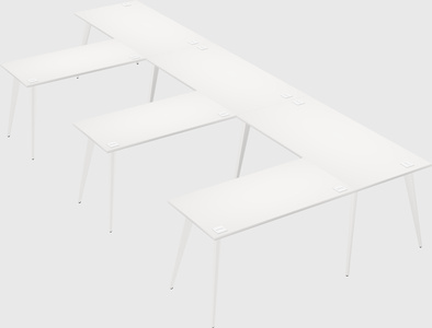 Modern l-shaped office desk