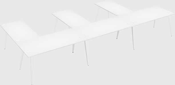 Modern l-shaped office desk