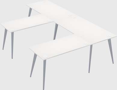 Modern l-shaped office desk