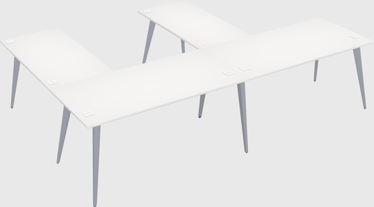 Modern l-shaped office desk