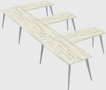 Modern l-shaped office desk