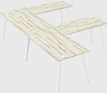 Modern l-shaped office desk