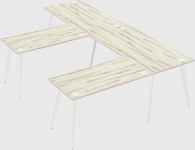 Modern l-shaped office desk