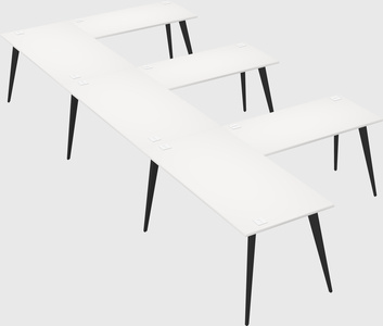 Modern l-shaped office desk