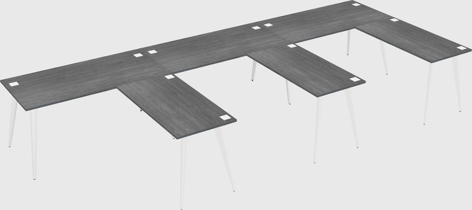 Modern l-shaped office desk