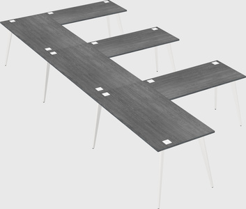 Modern l-shaped office desk