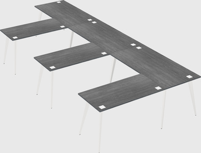 Modern l-shaped office desk