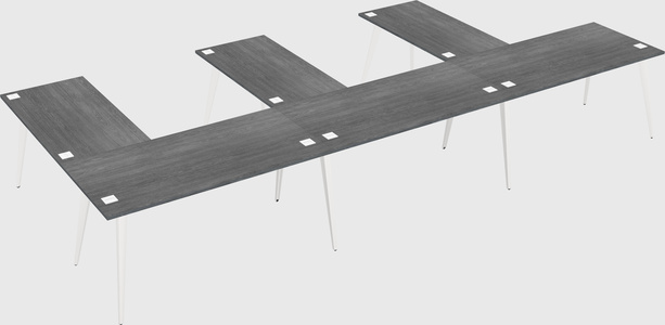 Modern l-shaped office desk